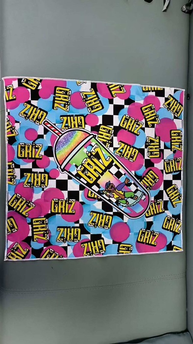 Sublimated bandana with double side print - griz inspired collection
