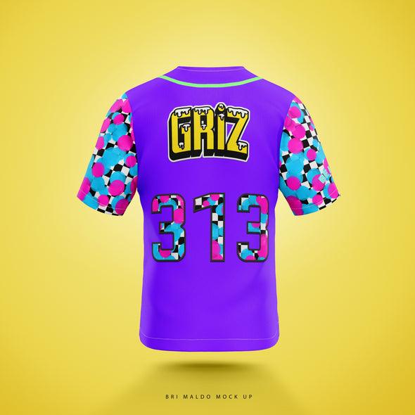 Be happy - LE baseball jersey - griz inspired collection