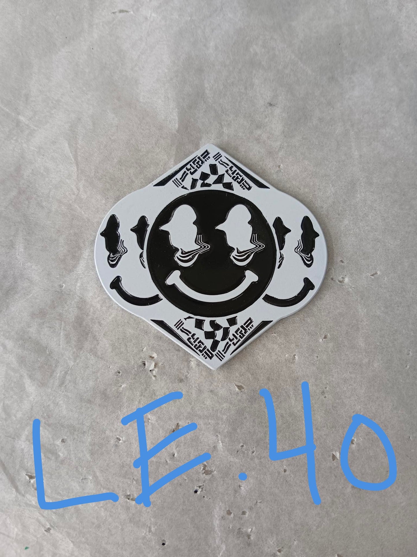 Smile - 2.25" soft enamel pin