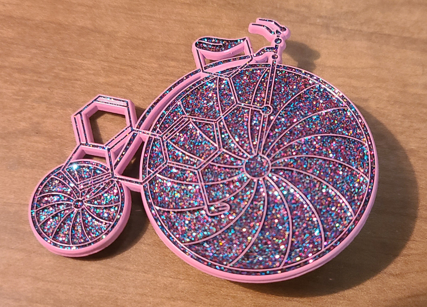 2.25" soft enamel pin - Bicycle day tribute