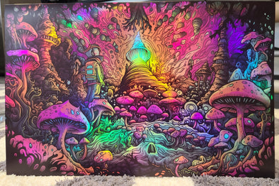 Mushroom utopia -  Holo Print