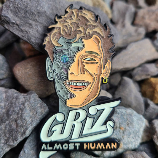 2.5" - GRIZ - ALMOST HUMAN -  enamel pin