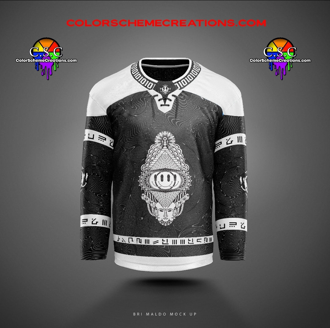 Hockey jersey - b/w smile