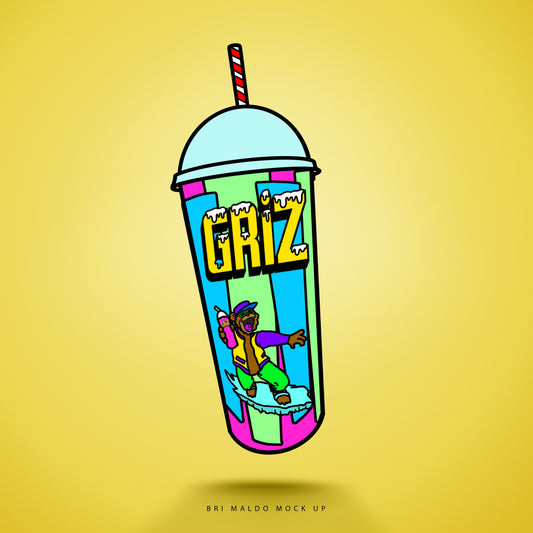 2.25" soft enamel pin - griz slurpee inspired collection