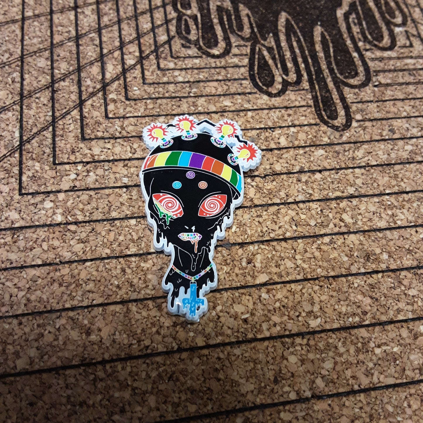 2" soft enamel pin -   mersiv the martian