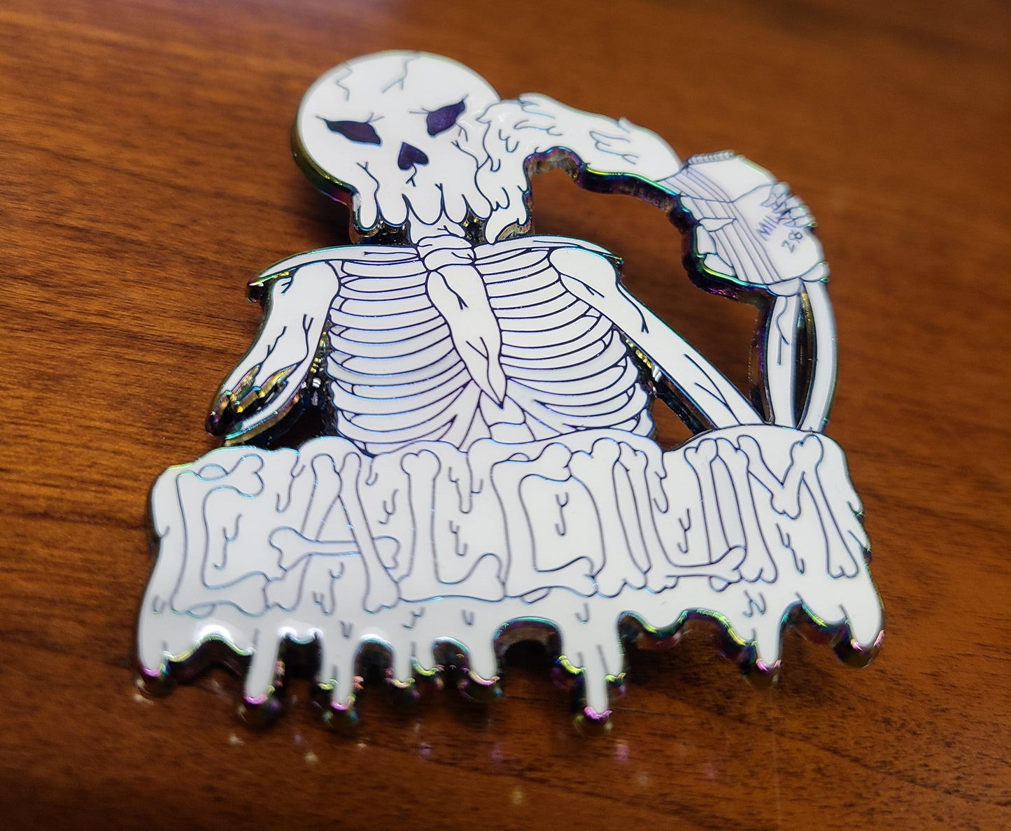 2.25" soft enamel pin - Calcium - DUBSTEP INSPIRED