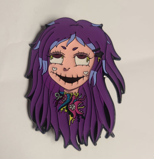 2" soft enamel pin - BEHEADED -