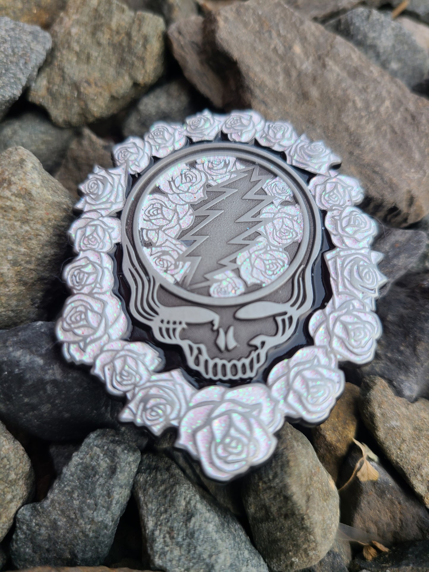 2.25" soft enamel 3D PIN - STEAL YO ROSES (released variants