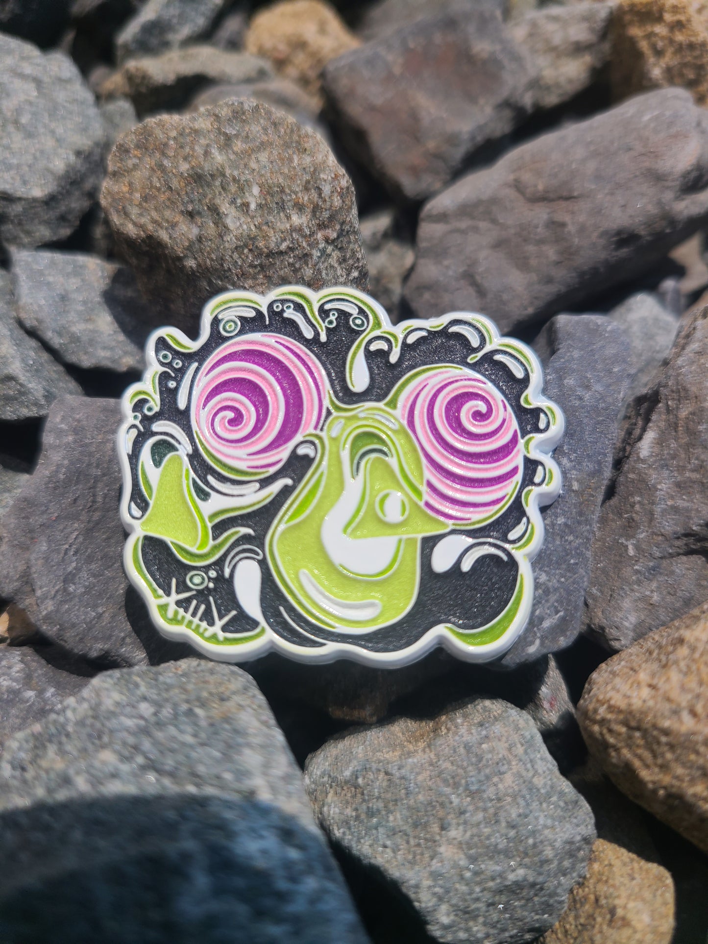 1.5" soft enamel pin- WUBWAD