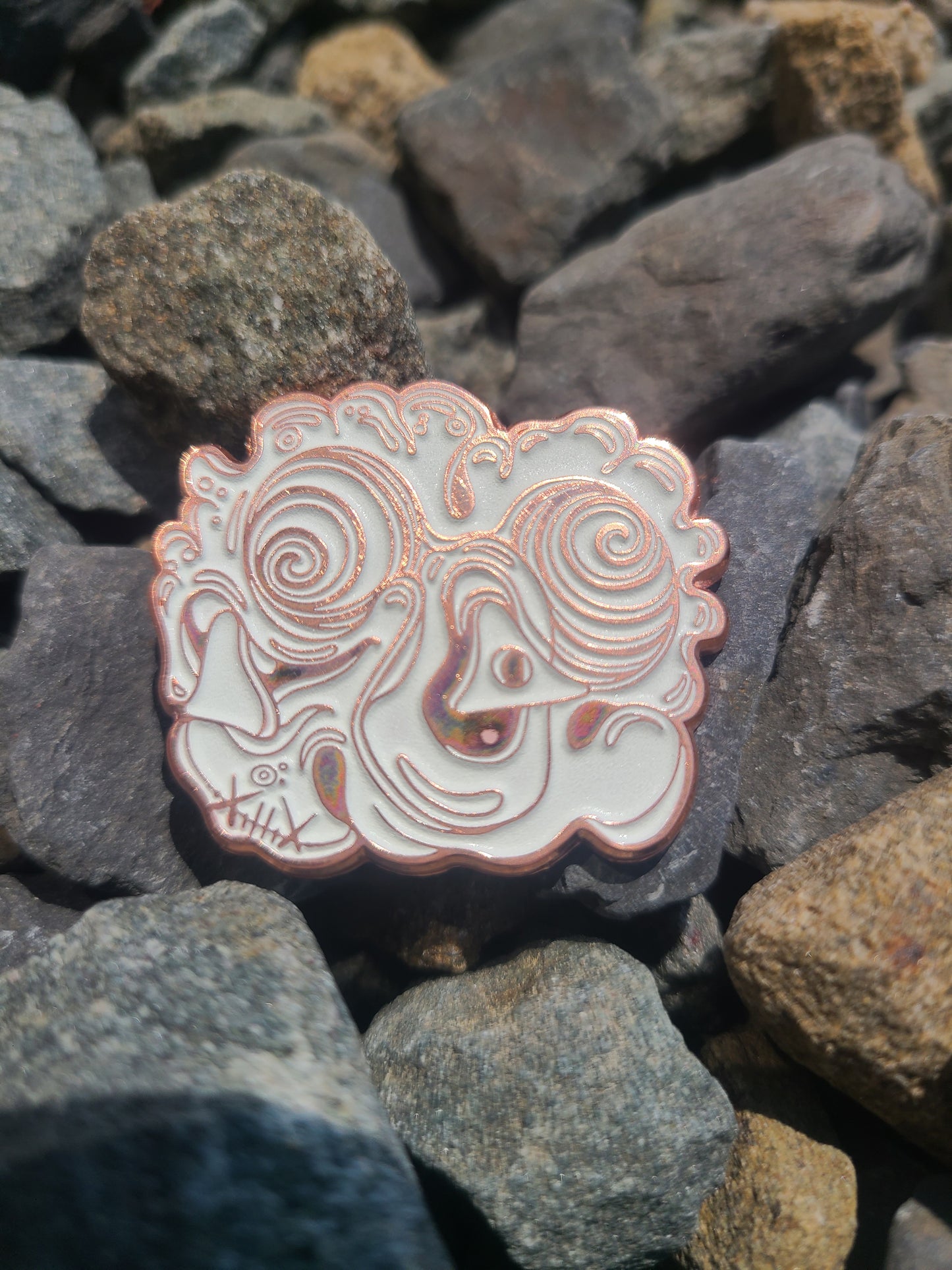 1.5" soft enamel pin- WUBWAD