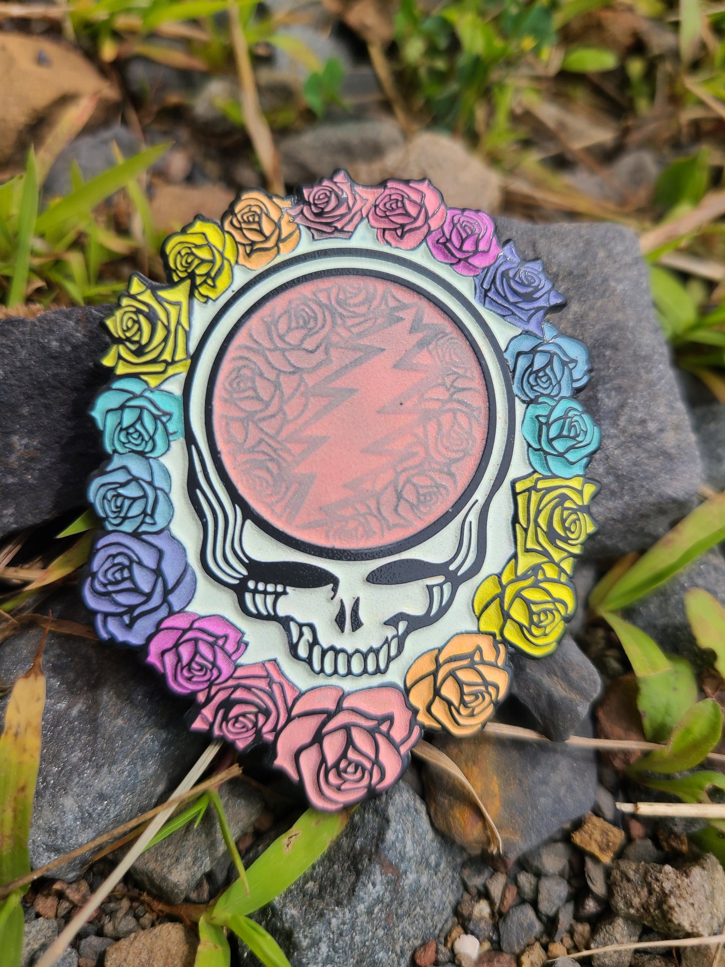 2.25" soft enamel 3D PIN - STEAL YO ROSES (released variants