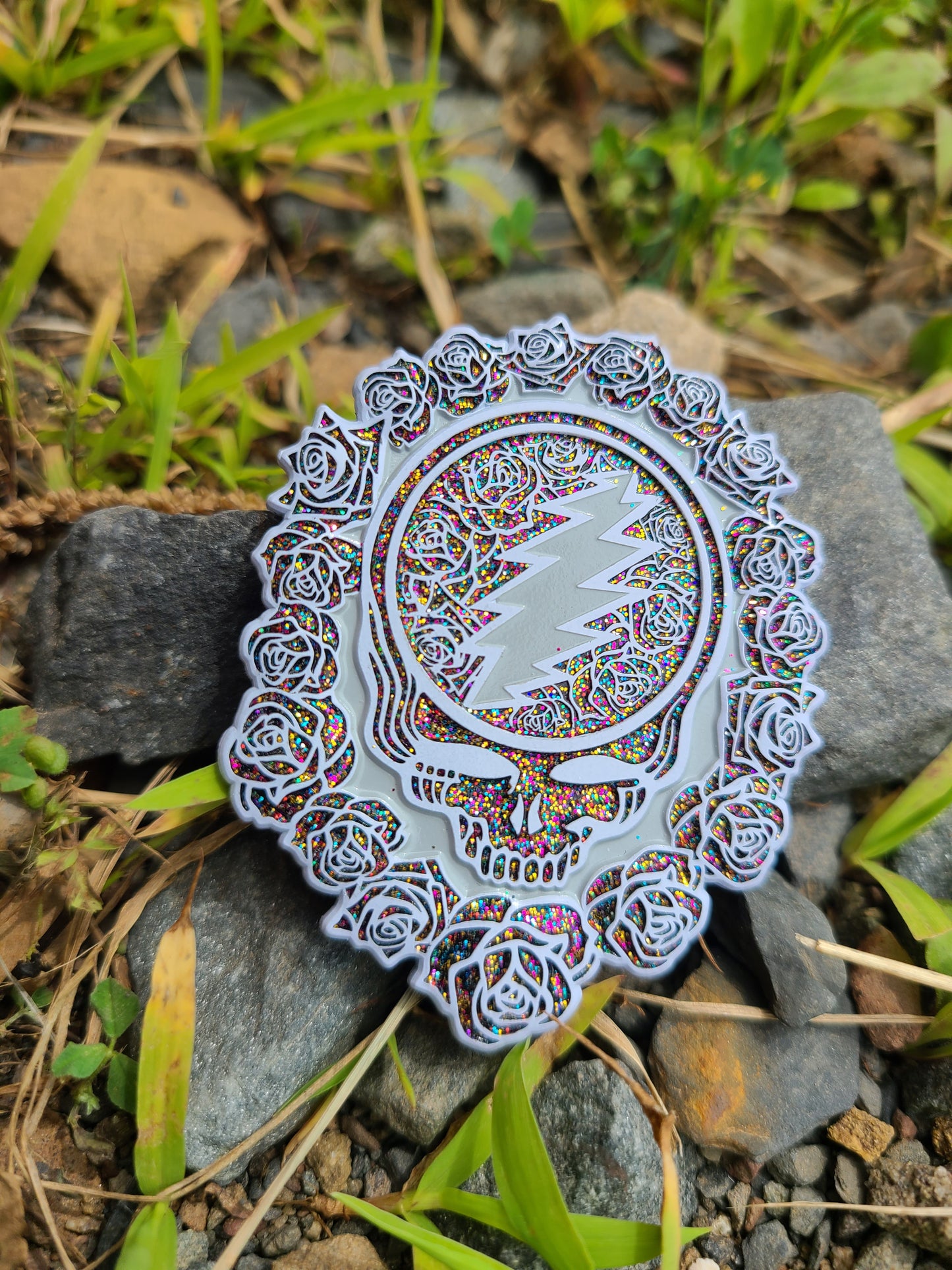 2.25" soft enamel 3D PIN - STEAL YO ROSES (released variants