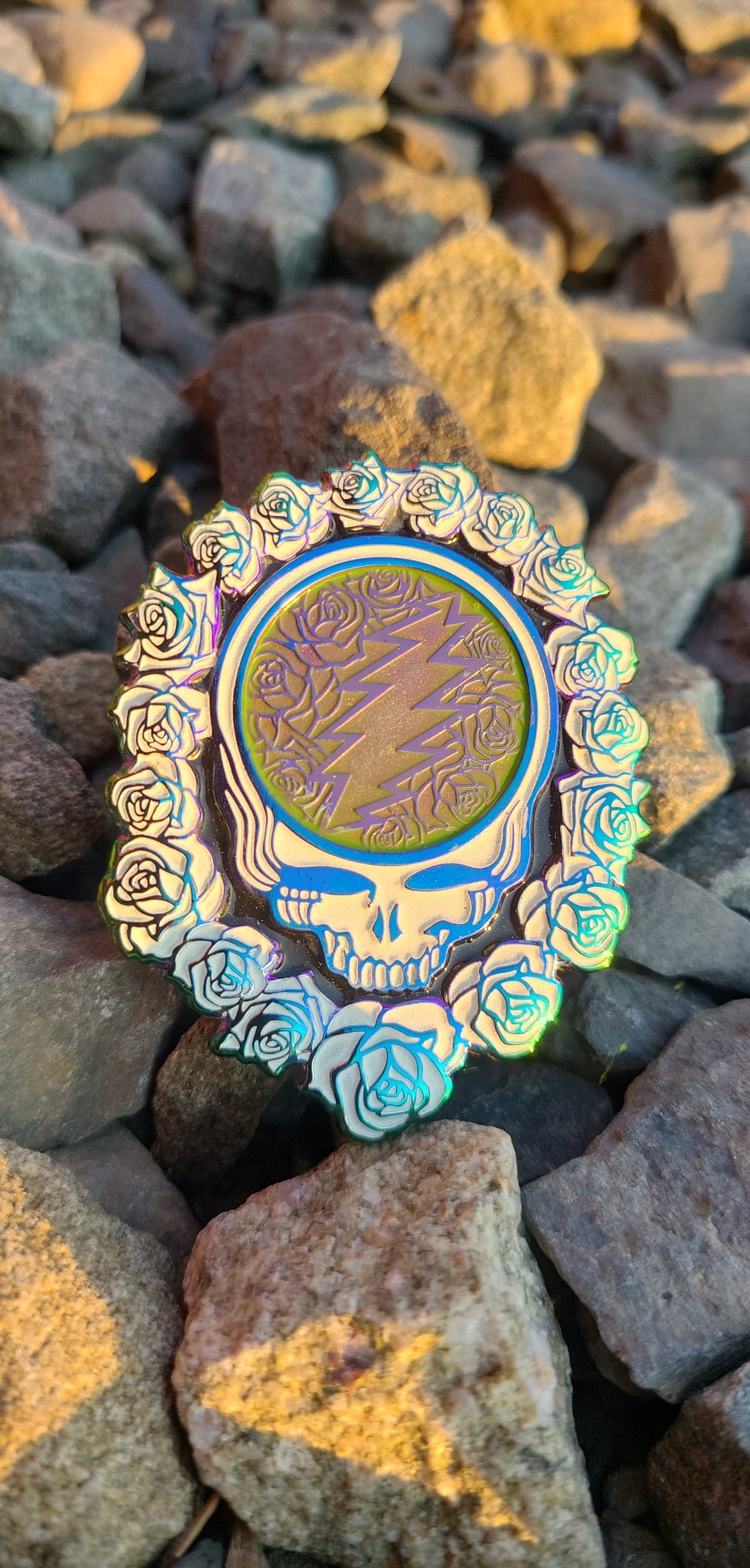 2.25" soft enamel 3D PIN - STEAL YO ROSES (released variants